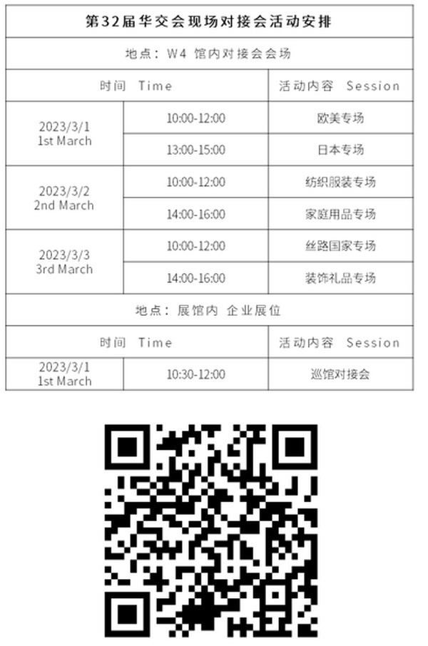 干貨來了，第32屆華交會現場對接會采購清單完整版