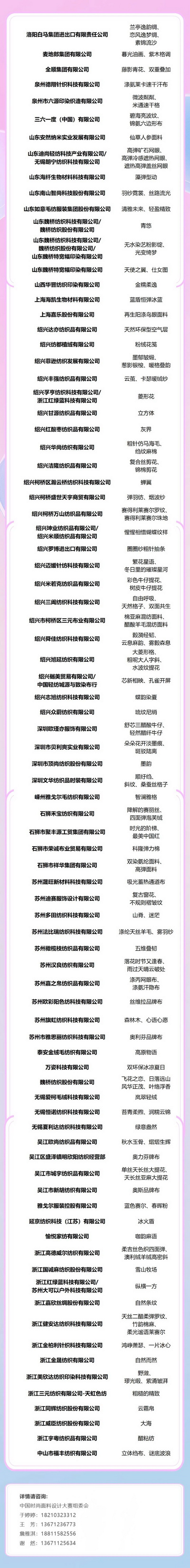 重磅出爐！2025中國時尚面料設計大賽獲獎名單